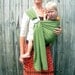 READY TO SHIP- New Stone Baby Sling - Olive Linen - Ring Sling for Baby or Toddler -