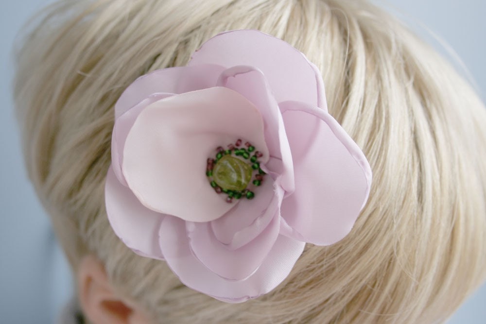 Lilac Flower-head piece-hair pin-hair clip