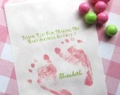 Baby Shower Candy Bags, Baby Feet, Favor bags, Sweets, Treats,  Choose any Design in my Shop, Set of 24