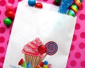 Personalized Candy Bags, Oh Sweet Candyland, Favor bags, Candy Buffet, Birthday party, Sweets, Treats, Set of 24