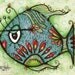 Fish Art Print - Milton The Fish - VERY Limited Edition Childrens Print - Bathroom Art