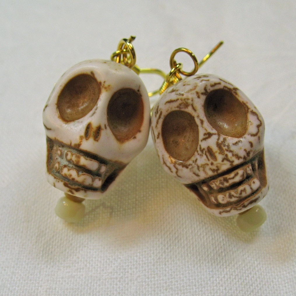 Halloween Skulls Dangle Earrings