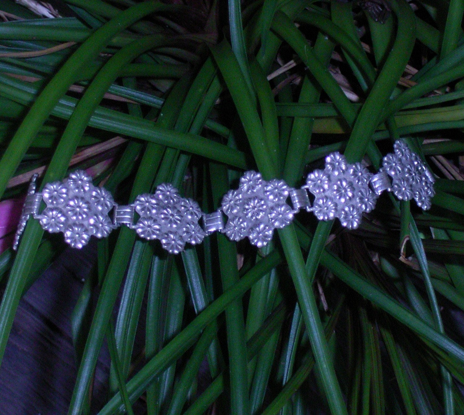 Antique Victorian silver handmade bracelet