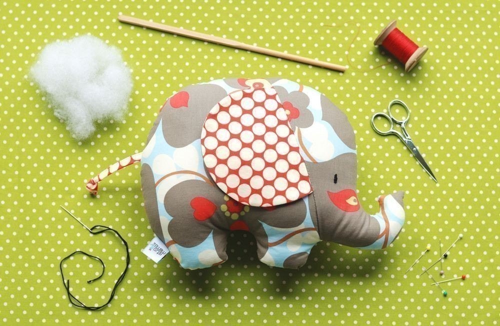 Tilly and Tommy Elephant Softies PDF Sewing Pattern Instant Download
