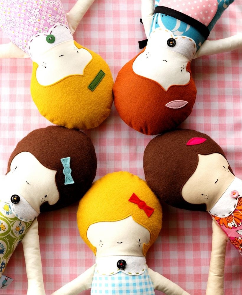 Doll Pattern - Greta Doll PDF Sewing Pattern - Girl Doll Sewing Pattern Instant Download