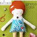 Girl Doll - Fabric Doll - Greta Doll PDF Sewing Pattern - Instant Download