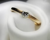 Recycled 14K Rose Gold Diamond Ring