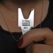 I Feel Like A Number - personalized sterling silver ticket tag pendant