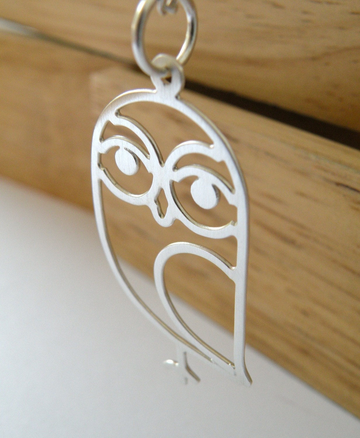 Sweet Owl - sterling silver owl pendant