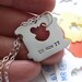 Milk and Bread - personalized sterling bread tag pendant in sterling silver