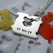 Milk and Bread - personalized sterling bread tag pendant in sterling silver
