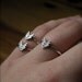 Going to the South West - mini southwestern chevron herringbone ring in sterling silver