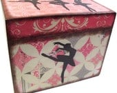 Recipe Box 4x6 MADE To ORDER  Decoupaged  See Listing- This Box Is LARGE and Crafted by Hand of Wood