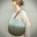Felted handbag Rain drops