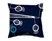Pom Pom Bleu, pillow cover