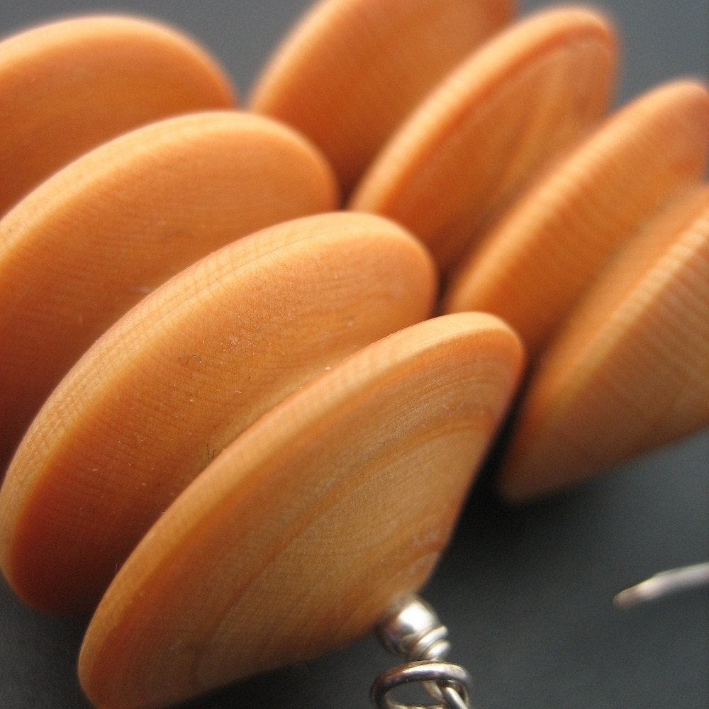 Zigzag huon pine earrings