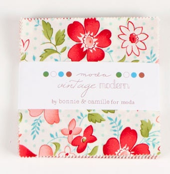 Vintage Modern Charm Pack  by Bonnie and Camille  42  Five Inch Squares, Moda Designer Fabric