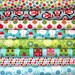 8 Fat Quarters Ann Kelle Jingle Christmas O' Tinsel Tree 2 Holiday Fabric