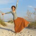 Long Wanderer Skirt (hemp/organic cotton blend) - organic maxi skirt