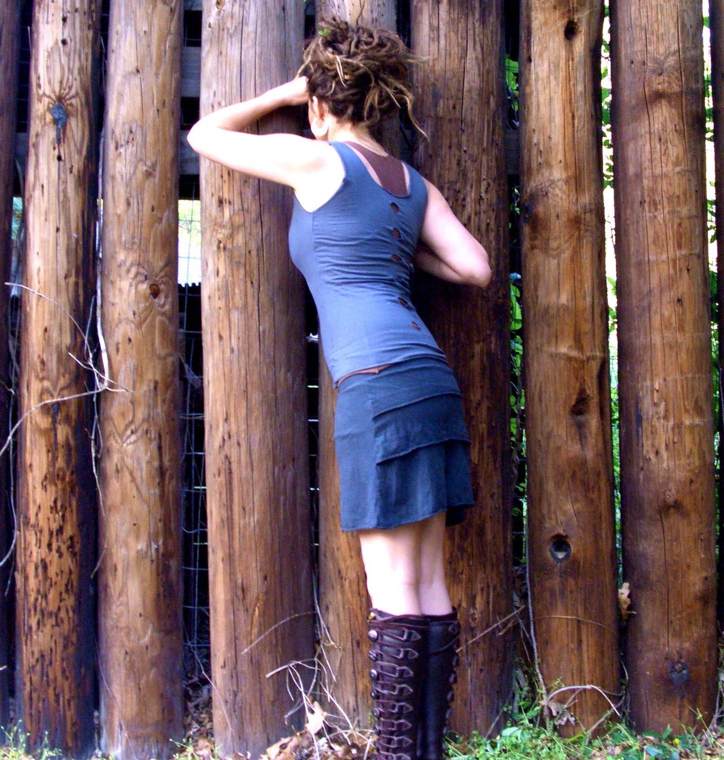 The Ruffle Butt Mini Skort (hemp/organic cottonknit)
