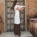 Organic Clothing - Short Super Cowl Dress (locally milled organic tissue cotton)