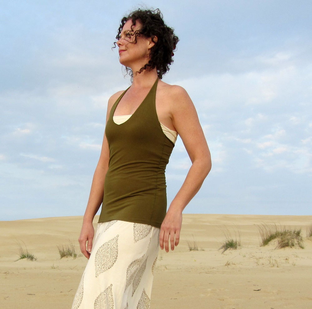 The Halter Tank (stretchy hemp/cotton blend)