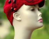 Free Shipping - Summer Cap - All Cotton - Womens Hat  Accessories  Fashion Winter Fashion - Beads - Ready to ship