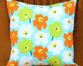 Pop Art Floral Scandinavian Style Applique Pillow Cover--16x16