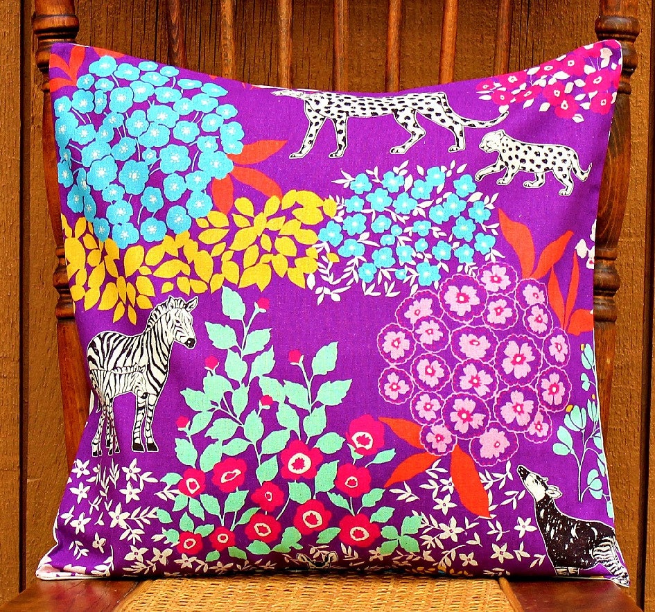 Echino Savannah Linen Pillow Cover--16x16