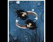 50%SALE - Zodiac Goth Girl 8x10 Art Print ---  PISCES