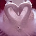 BEAUTIFUL WHITE SWAN WEDDING CAKE TOPPER ANNIVERSARY CHRISTMAS
