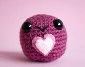 Amigurumi Dark Pink Love Blobite