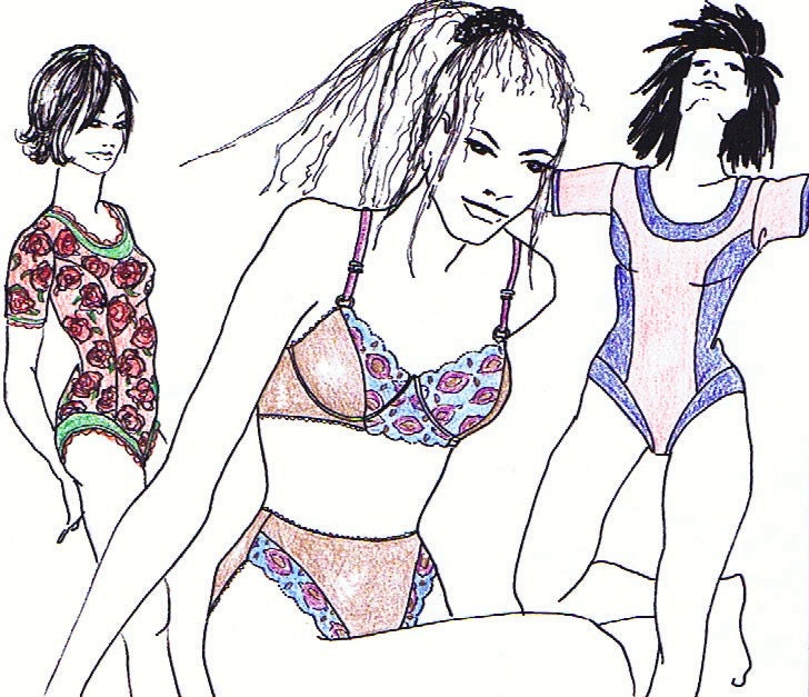 Sewing pattern MIX25 for Bra Pantie Body by Merckwaerdigh