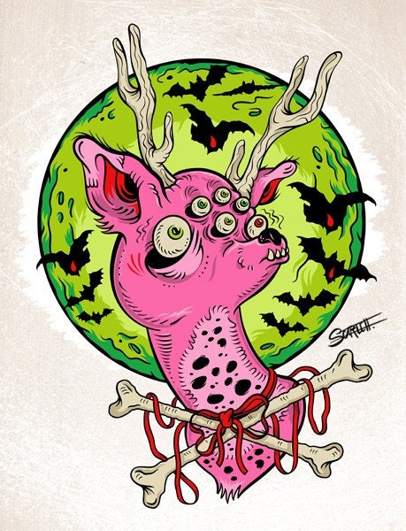 Woodland Kreature - 8x10 Print