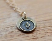 fortune - gold pendant necklace by elephantine