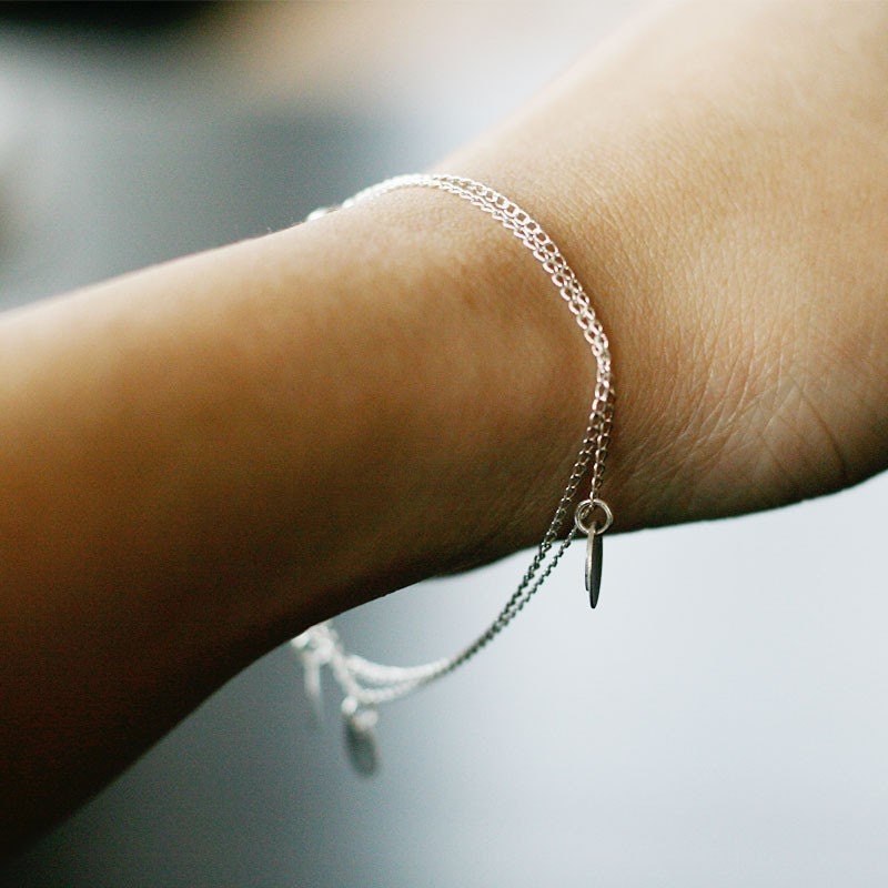 bellissima - brushed silver coin bracelet by elephantine