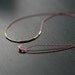 fay - minimalist silk and gold necklace by elephantine