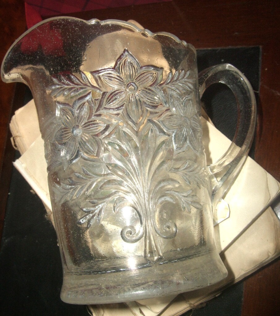 Antique Pattern-Glass Creamer