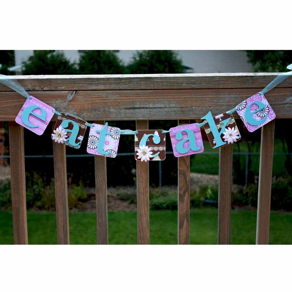Wedding Banner - Eat Cake - cake table garland