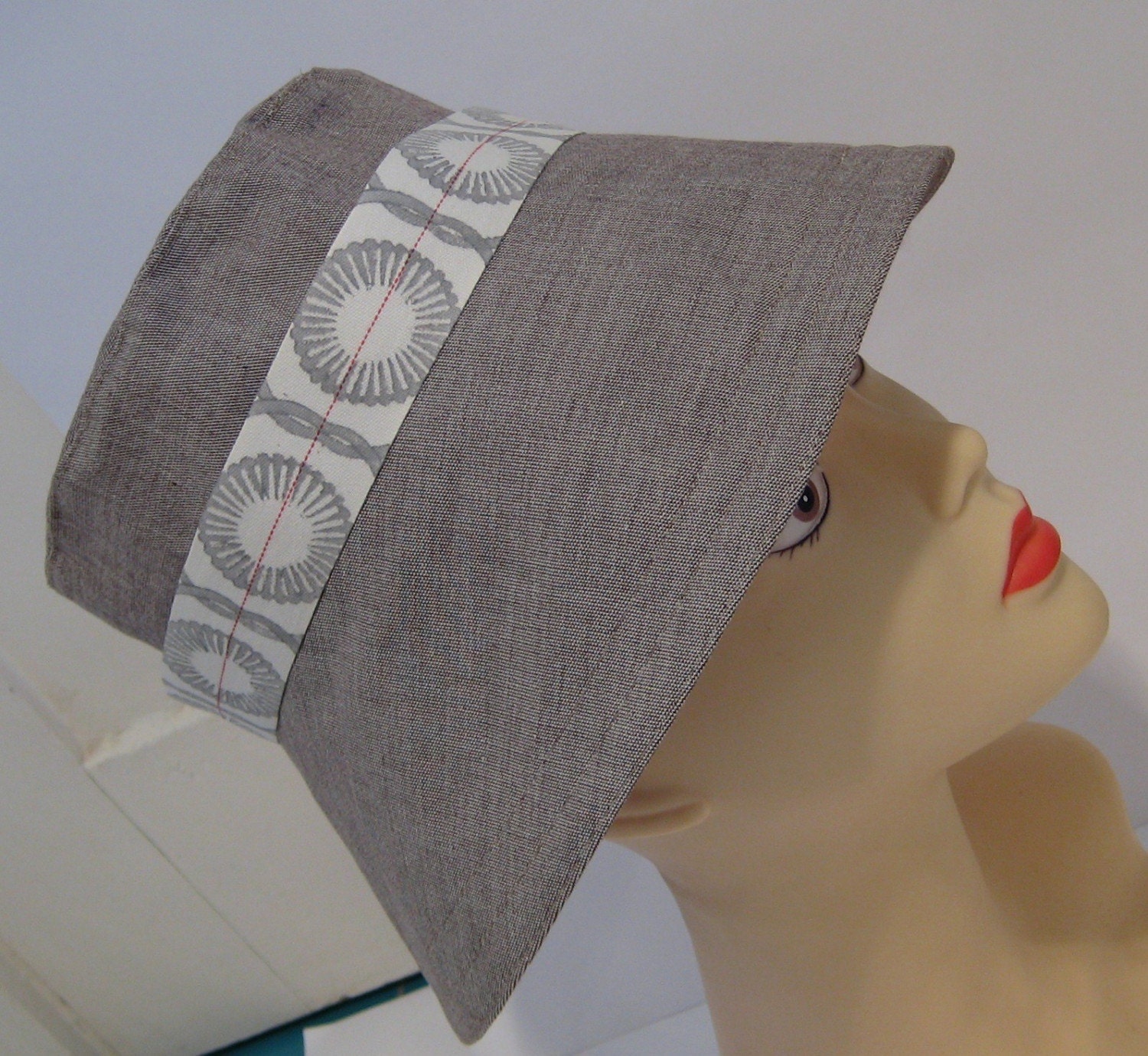 Hat Pattern 22.5 inch headsize wide brim short crown bucket hat style