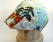 Hat pattern 22 inch headsize ladies flip peak sectional cap sewing pattern