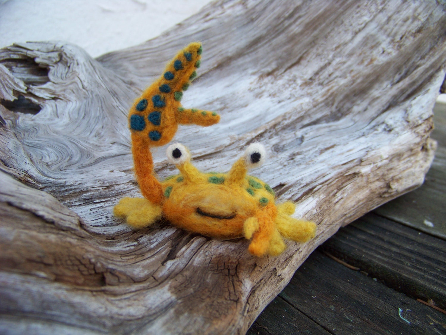 Needle Felted Fiddler Crab