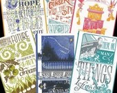FEMINISTS set of 6 oversized postcards