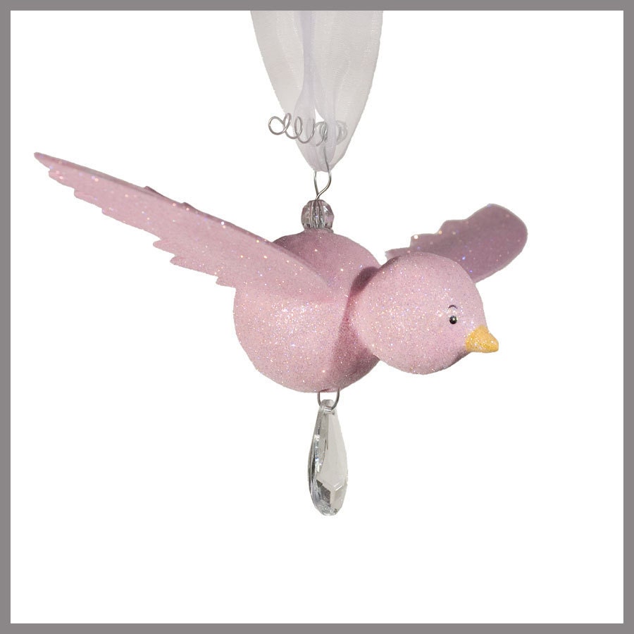 Princess Pink Hanging Bird- Baby Mobile- Nursery Mobile-Light Pink