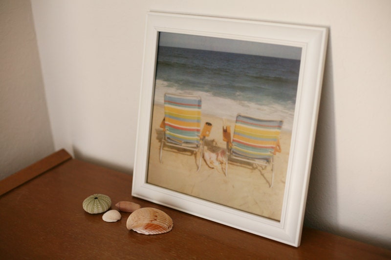 Wish You Were Here - 10x10 Retro Polaroid Fine Art Print