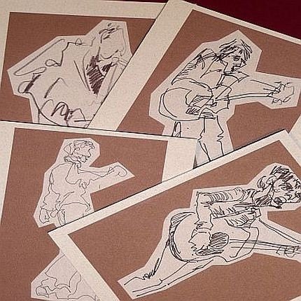 NYC Musicians - Set of 4 Cards