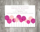 Helium Party Invitation