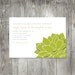Sweet Succulent Wedding Invitation