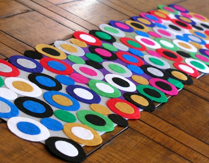 Handmade table runner - Colorful and Modern - Great gift