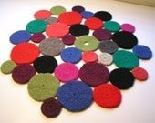 Felted wool table runner - Colorful, Modern and Upscale - Great gift